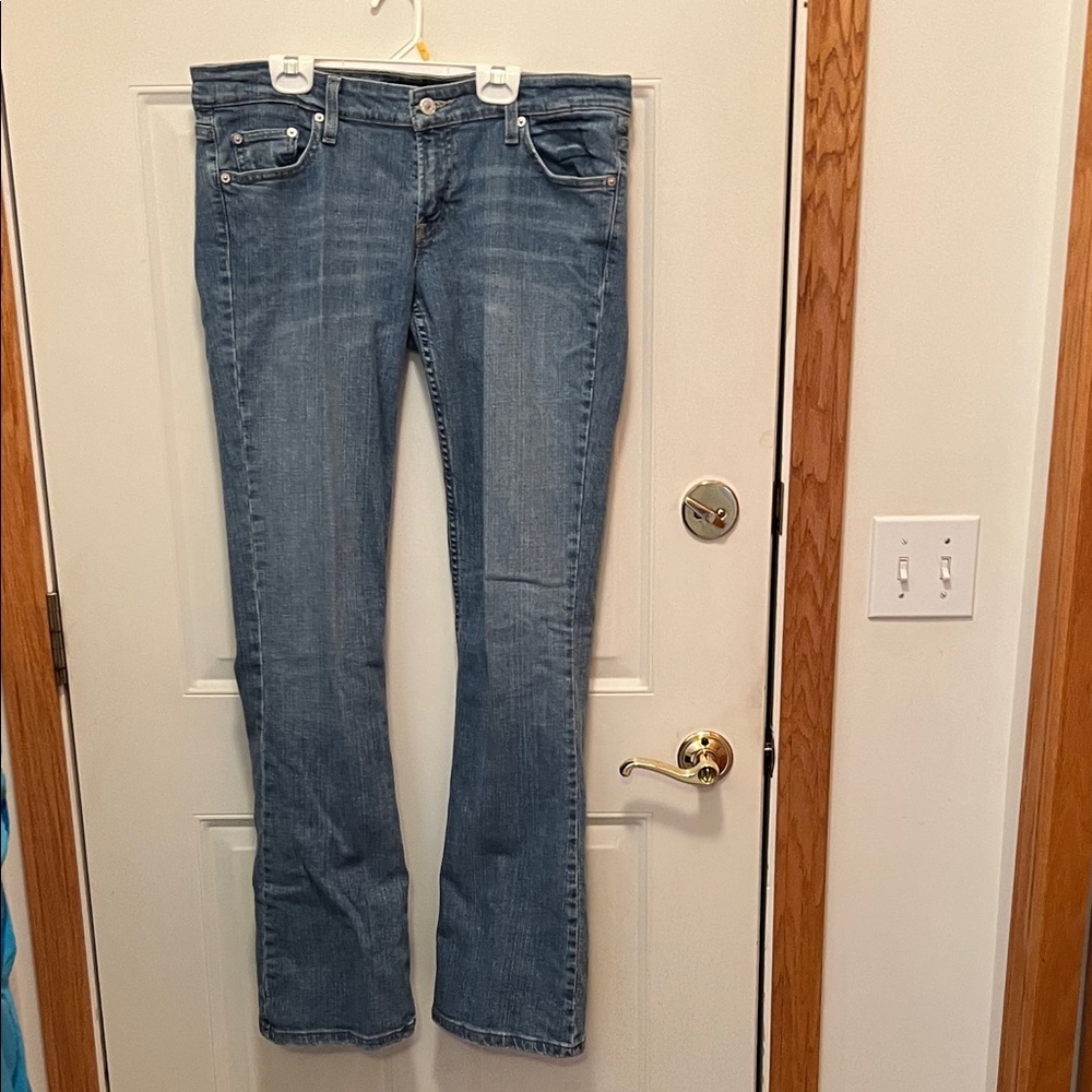 Levi’s 524 Women’s Too Superlow Blue Jeans.  Size:  13 Long